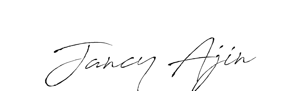 if you are searching for the best signature style for your name Jancy Ajin. so please give up your signature search. here we have designed multiple signature styles  using Antro_Vectra. Jancy Ajin signature style 6 images and pictures png