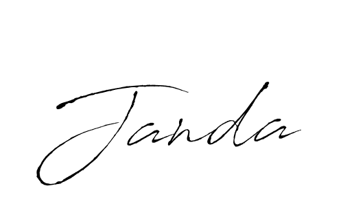 The best way (Antro_Vectra) to make a short signature is to pick only two or three words in your name. The name Janda include a total of six letters. For converting this name. Janda signature style 6 images and pictures png