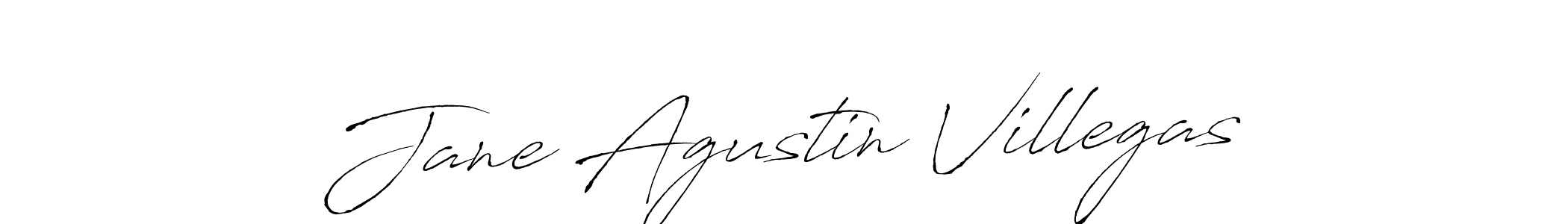 Jane Agustin Villegas stylish signature style. Best Handwritten Sign (Antro_Vectra) for my name. Handwritten Signature Collection Ideas for my name Jane Agustin Villegas. Jane Agustin Villegas signature style 6 images and pictures png