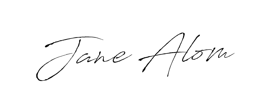 Antro_Vectra is a professional signature style that is perfect for those who want to add a touch of class to their signature. It is also a great choice for those who want to make their signature more unique. Get Jane Alom name to fancy signature for free. Jane Alom signature style 6 images and pictures png