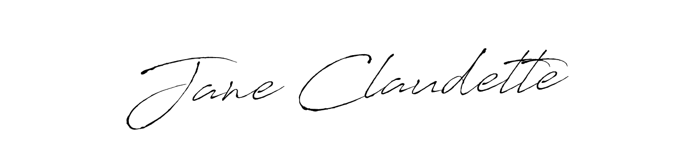 Make a beautiful signature design for name Jane Claudette. With this signature (Antro_Vectra) style, you can create a handwritten signature for free. Jane Claudette signature style 6 images and pictures png