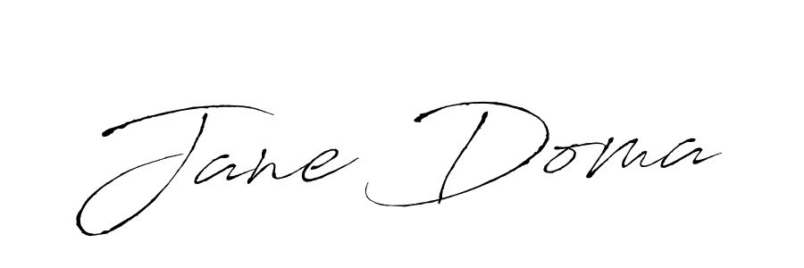 Jane Doma stylish signature style. Best Handwritten Sign (Antro_Vectra) for my name. Handwritten Signature Collection Ideas for my name Jane Doma. Jane Doma signature style 6 images and pictures png