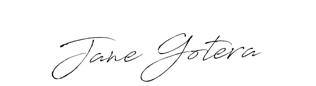 Antro_Vectra is a professional signature style that is perfect for those who want to add a touch of class to their signature. It is also a great choice for those who want to make their signature more unique. Get Jane Gotera name to fancy signature for free. Jane Gotera signature style 6 images and pictures png