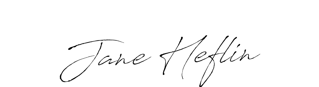 How to make Jane Heflin name signature. Use Antro_Vectra style for creating short signs online. This is the latest handwritten sign. Jane Heflin signature style 6 images and pictures png