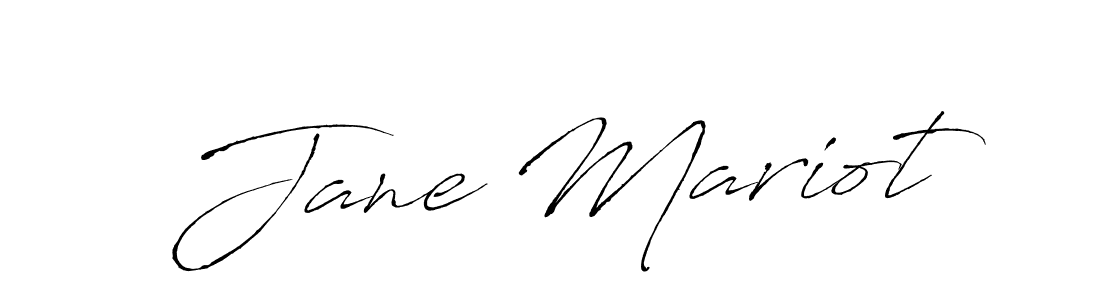 Design your own signature with our free online signature maker. With this signature software, you can create a handwritten (Antro_Vectra) signature for name Jane Mariot. Jane Mariot signature style 6 images and pictures png