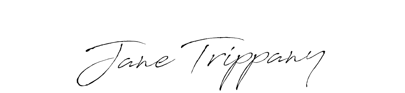 How to make Jane Trippany name signature. Use Antro_Vectra style for creating short signs online. This is the latest handwritten sign. Jane Trippany signature style 6 images and pictures png