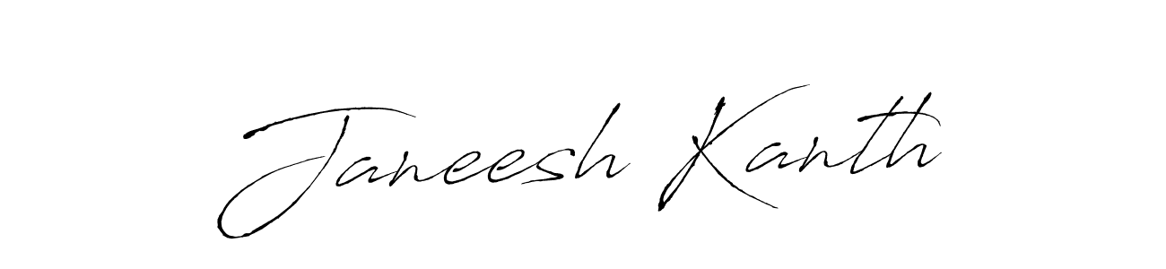 Also we have Janeesh Kanth name is the best signature style. Create professional handwritten signature collection using Antro_Vectra autograph style. Janeesh Kanth signature style 6 images and pictures png