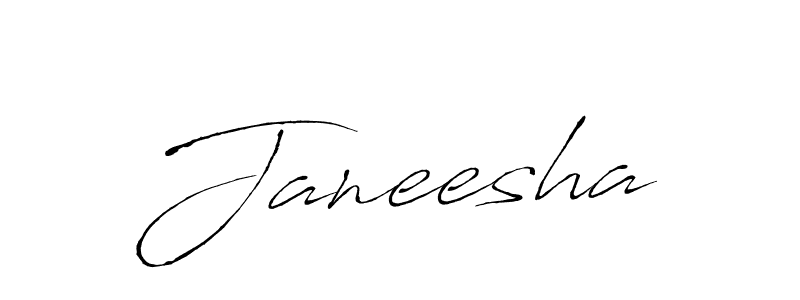 Make a beautiful signature design for name Janeesha. With this signature (Antro_Vectra) style, you can create a handwritten signature for free. Janeesha signature style 6 images and pictures png