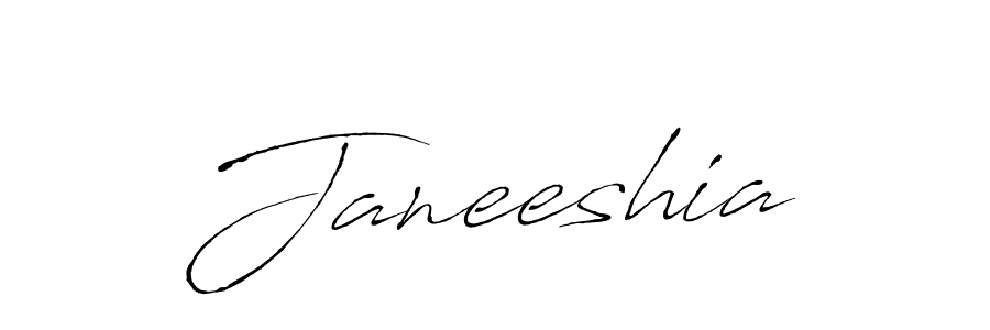 Make a beautiful signature design for name Janeeshia. With this signature (Antro_Vectra) style, you can create a handwritten signature for free. Janeeshia signature style 6 images and pictures png