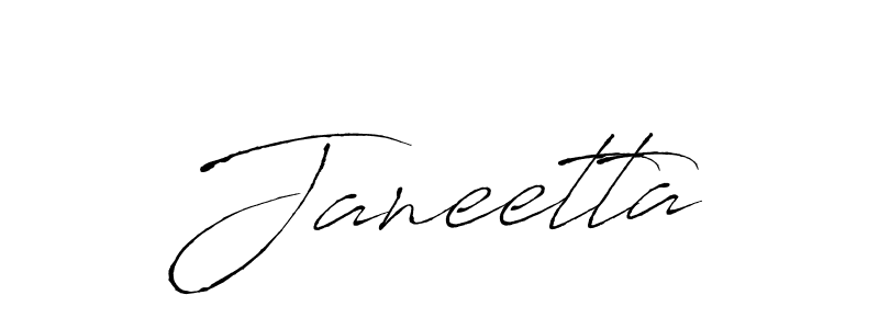 Make a beautiful signature design for name Janeetta. With this signature (Antro_Vectra) style, you can create a handwritten signature for free. Janeetta signature style 6 images and pictures png
