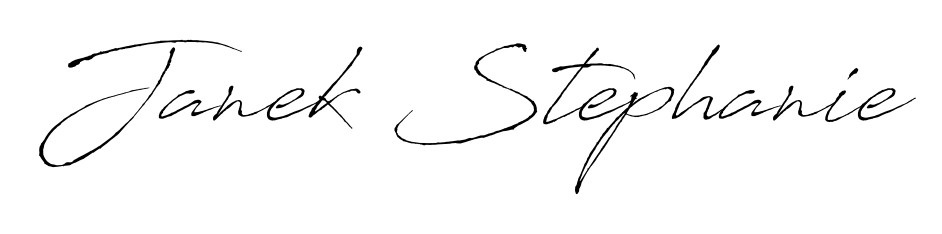 You can use this online signature creator to create a handwritten signature for the name Janek Stephanie. This is the best online autograph maker. Janek Stephanie signature style 6 images and pictures png