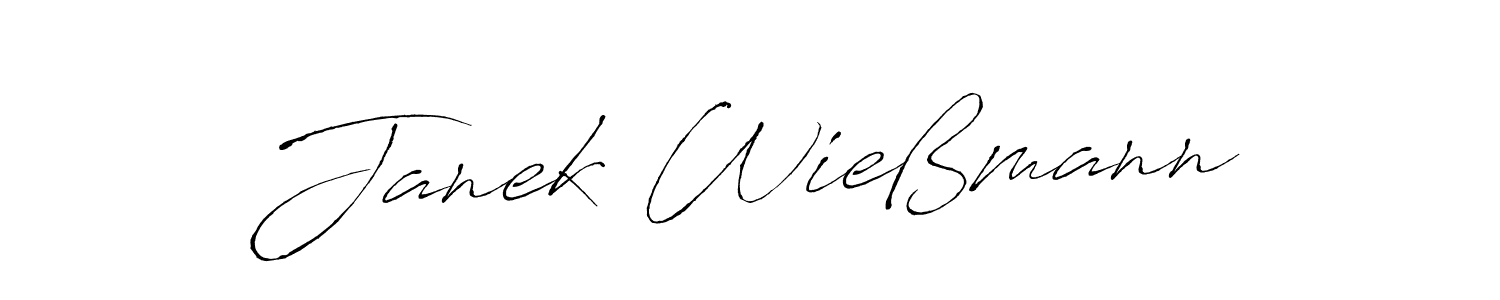 How to make Janek Wießmann name signature. Use Antro_Vectra style for creating short signs online. This is the latest handwritten sign. Janek Wießmann signature style 6 images and pictures png