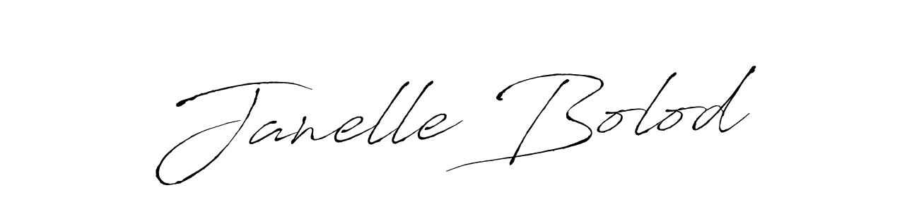 How to make Janelle Bolod name signature. Use Antro_Vectra style for creating short signs online. This is the latest handwritten sign. Janelle Bolod signature style 6 images and pictures png