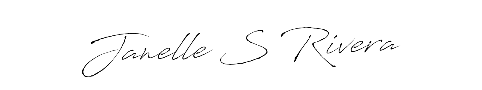 Design your own signature with our free online signature maker. With this signature software, you can create a handwritten (Antro_Vectra) signature for name Janelle S Rivera. Janelle S Rivera signature style 6 images and pictures png