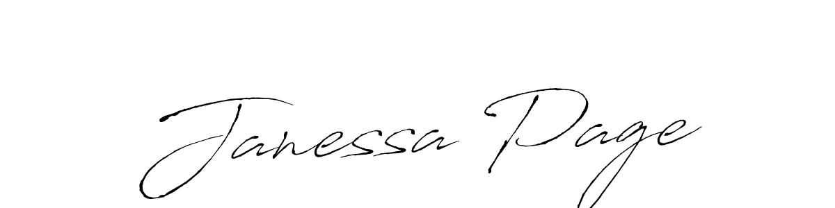 You should practise on your own different ways (Antro_Vectra) to write your name (Janessa Page) in signature. don't let someone else do it for you. Janessa Page signature style 6 images and pictures png