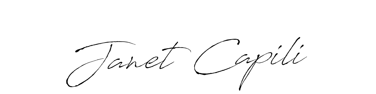 The best way (Antro_Vectra) to make a short signature is to pick only two or three words in your name. The name Janet Capili include a total of six letters. For converting this name. Janet Capili signature style 6 images and pictures png