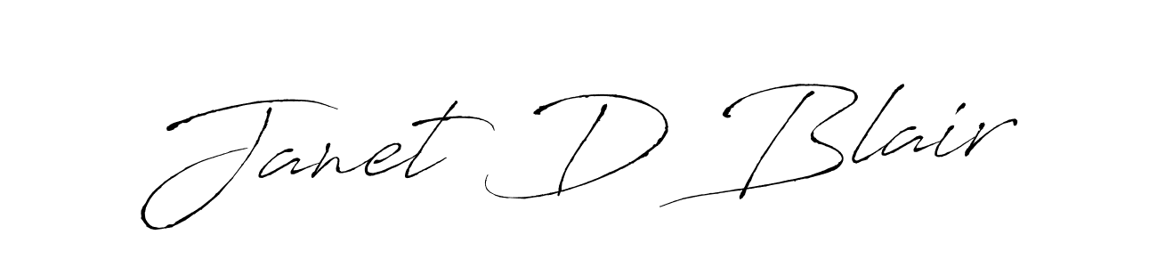 Create a beautiful signature design for name Janet D Blair. With this signature (Antro_Vectra) fonts, you can make a handwritten signature for free. Janet D Blair signature style 6 images and pictures png