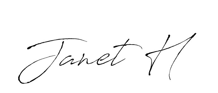 How to Draw Janet H signature style? Antro_Vectra is a latest design signature styles for name Janet H. Janet H signature style 6 images and pictures png