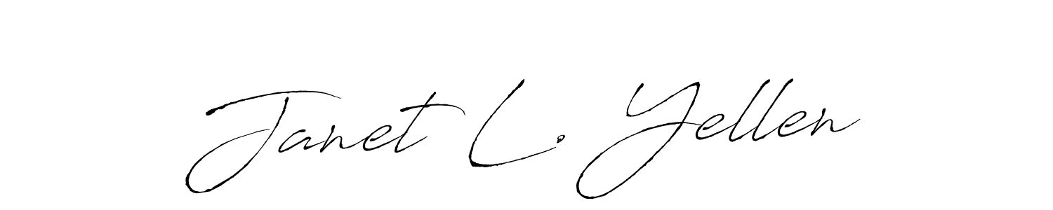 The best way (Antro_Vectra) to make a short signature is to pick only two or three words in your name. The name Janet L. Yellen include a total of six letters. For converting this name. Janet L. Yellen signature style 6 images and pictures png