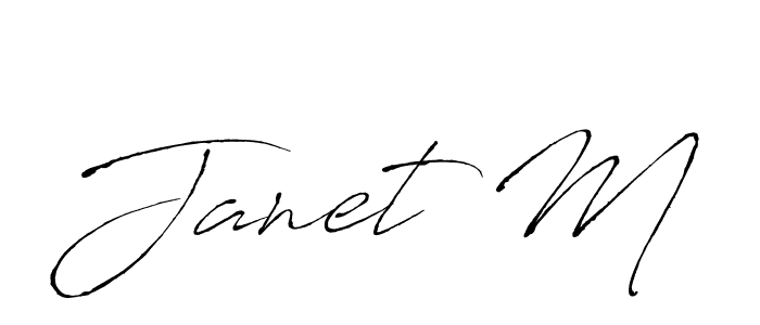 How to make Janet M signature? Antro_Vectra is a professional autograph style. Create handwritten signature for Janet M name. Janet M signature style 6 images and pictures png