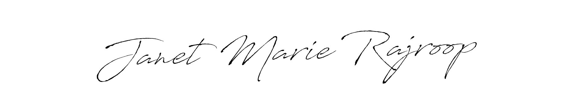 Similarly Antro_Vectra is the best handwritten signature design. Signature creator online .You can use it as an online autograph creator for name Janet Marie Rajroop. Janet Marie Rajroop signature style 6 images and pictures png