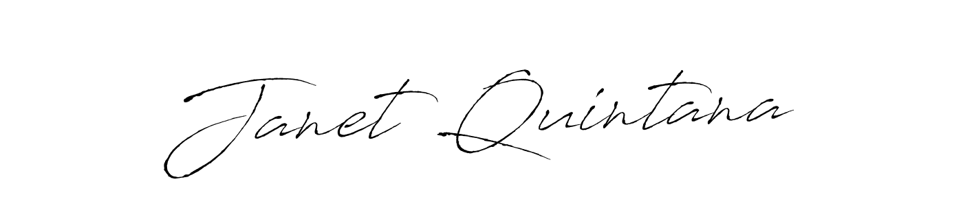 The best way (Antro_Vectra) to make a short signature is to pick only two or three words in your name. The name Janet Quintana include a total of six letters. For converting this name. Janet Quintana signature style 6 images and pictures png