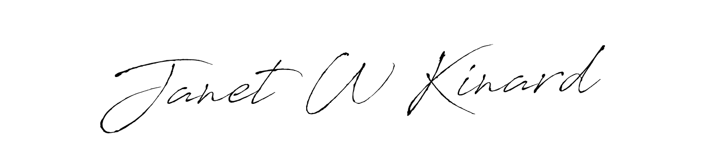 The best way (Antro_Vectra) to make a short signature is to pick only two or three words in your name. The name Janet W Kinard include a total of six letters. For converting this name. Janet W Kinard signature style 6 images and pictures png