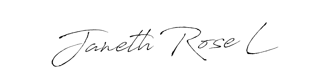 Also we have Janeth Rose L name is the best signature style. Create professional handwritten signature collection using Antro_Vectra autograph style. Janeth Rose L signature style 6 images and pictures png