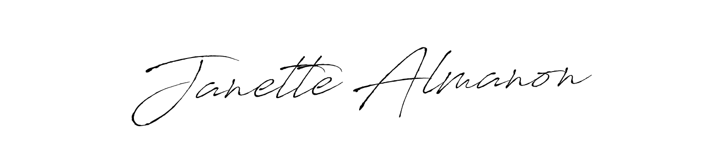 You should practise on your own different ways (Antro_Vectra) to write your name (Janette Almanon) in signature. don't let someone else do it for you. Janette Almanon signature style 6 images and pictures png