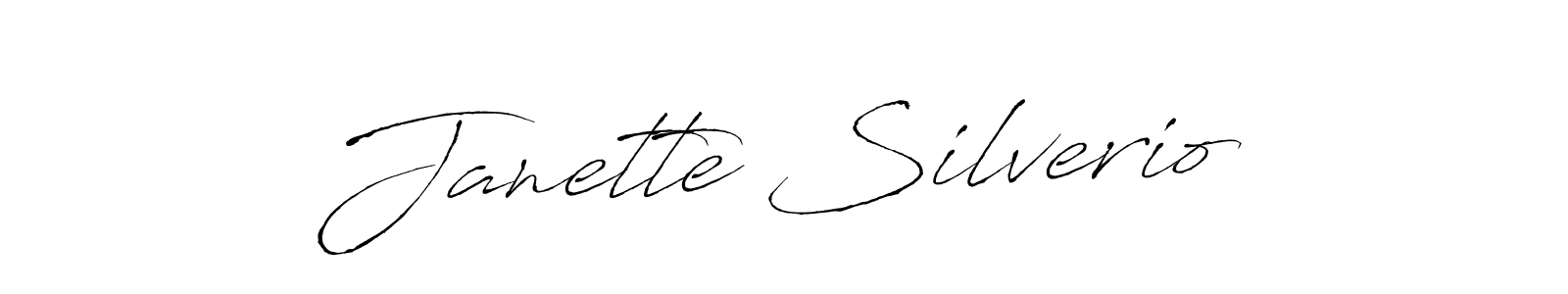 Antro_Vectra is a professional signature style that is perfect for those who want to add a touch of class to their signature. It is also a great choice for those who want to make their signature more unique. Get Janette Silverio name to fancy signature for free. Janette Silverio signature style 6 images and pictures png