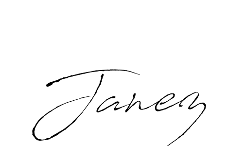 Make a beautiful signature design for name Janez. With this signature (Antro_Vectra) style, you can create a handwritten signature for free. Janez signature style 6 images and pictures png