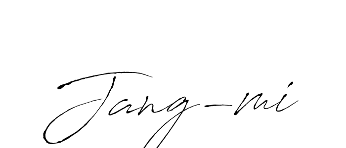 Design your own signature with our free online signature maker. With this signature software, you can create a handwritten (Antro_Vectra) signature for name Jang-mi. Jang-mi signature style 6 images and pictures png