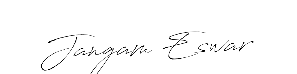 Also You can easily find your signature by using the search form. We will create Jangam Eswar name handwritten signature images for you free of cost using Antro_Vectra sign style. Jangam Eswar signature style 6 images and pictures png