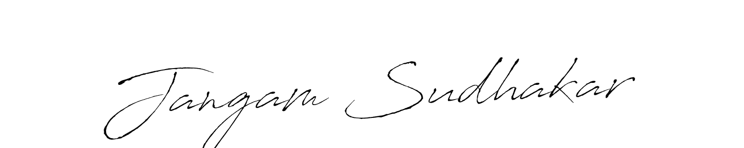 Design your own signature with our free online signature maker. With this signature software, you can create a handwritten (Antro_Vectra) signature for name Jangam Sudhakar. Jangam Sudhakar signature style 6 images and pictures png