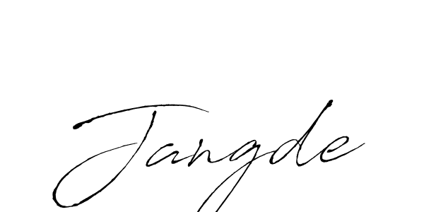 Jangde stylish signature style. Best Handwritten Sign (Antro_Vectra) for my name. Handwritten Signature Collection Ideas for my name Jangde. Jangde signature style 6 images and pictures png