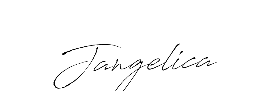 Make a beautiful signature design for name Jangelica. With this signature (Antro_Vectra) style, you can create a handwritten signature for free. Jangelica signature style 6 images and pictures png