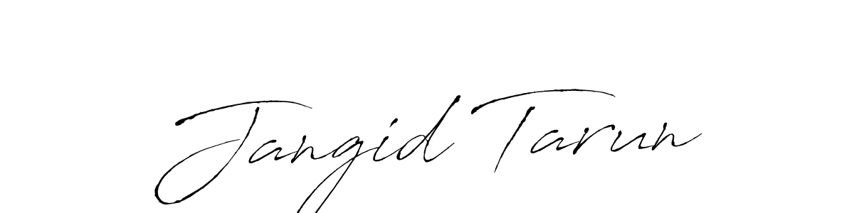 Jangid Tarun stylish signature style. Best Handwritten Sign (Antro_Vectra) for my name. Handwritten Signature Collection Ideas for my name Jangid Tarun. Jangid Tarun signature style 6 images and pictures png