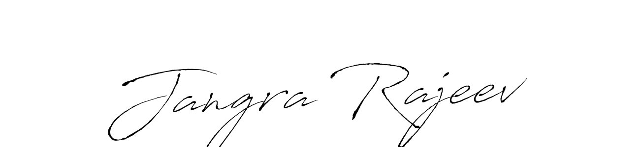 Make a beautiful signature design for name Jangra Rajeev. With this signature (Antro_Vectra) style, you can create a handwritten signature for free. Jangra Rajeev signature style 6 images and pictures png