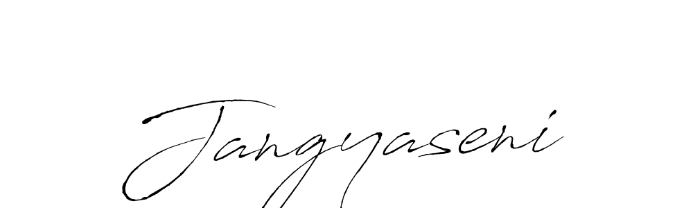 Make a beautiful signature design for name Jangyaseni. With this signature (Antro_Vectra) style, you can create a handwritten signature for free. Jangyaseni signature style 6 images and pictures png