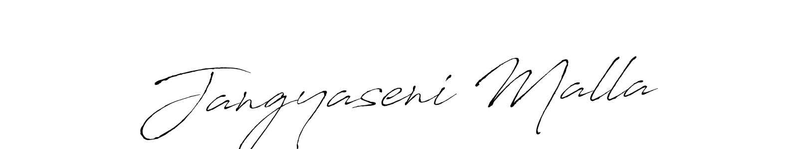 How to make Jangyaseni Malla name signature. Use Antro_Vectra style for creating short signs online. This is the latest handwritten sign. Jangyaseni Malla signature style 6 images and pictures png