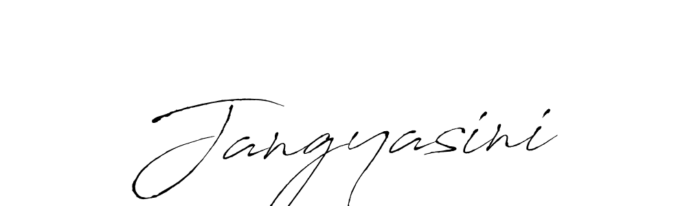 Design your own signature with our free online signature maker. With this signature software, you can create a handwritten (Antro_Vectra) signature for name Jangyasini. Jangyasini signature style 6 images and pictures png