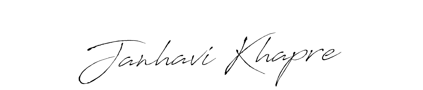 Janhavi Khapre stylish signature style. Best Handwritten Sign (Antro_Vectra) for my name. Handwritten Signature Collection Ideas for my name Janhavi Khapre. Janhavi Khapre signature style 6 images and pictures png