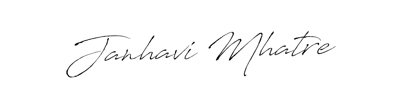 How to make Janhavi Mhatre signature? Antro_Vectra is a professional autograph style. Create handwritten signature for Janhavi Mhatre name. Janhavi Mhatre signature style 6 images and pictures png