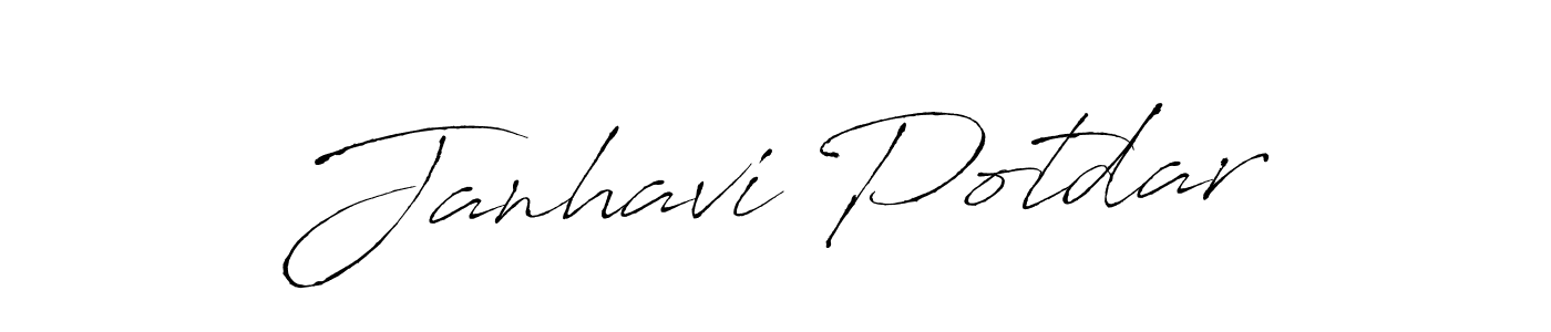 Design your own signature with our free online signature maker. With this signature software, you can create a handwritten (Antro_Vectra) signature for name Janhavi Potdar. Janhavi Potdar signature style 6 images and pictures png