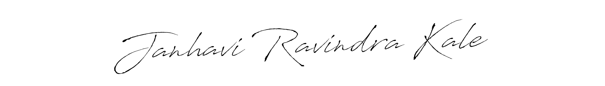 How to make Janhavi Ravindra Kale name signature. Use Antro_Vectra style for creating short signs online. This is the latest handwritten sign. Janhavi Ravindra Kale signature style 6 images and pictures png