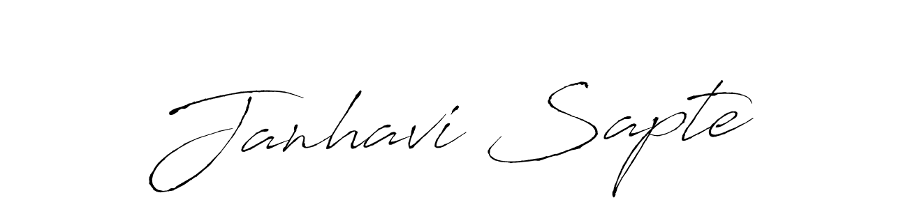 Janhavi Sapte stylish signature style. Best Handwritten Sign (Antro_Vectra) for my name. Handwritten Signature Collection Ideas for my name Janhavi Sapte. Janhavi Sapte signature style 6 images and pictures png