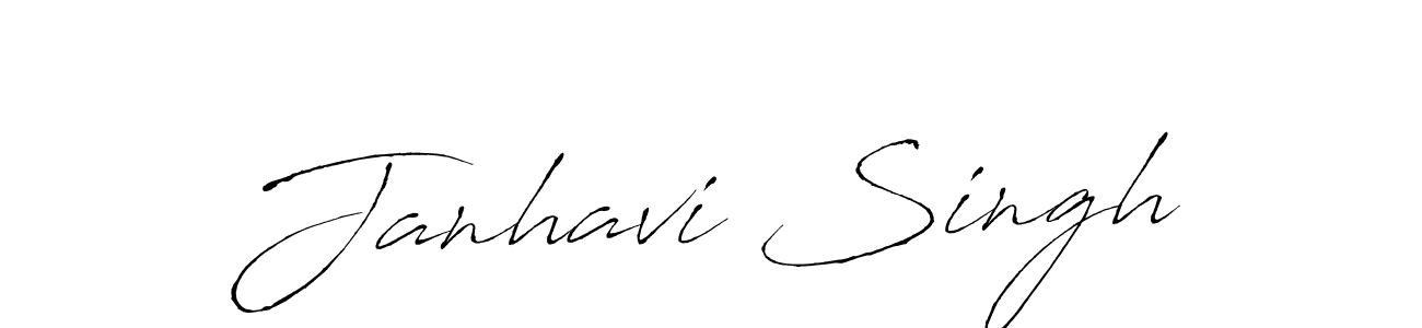 Design your own signature with our free online signature maker. With this signature software, you can create a handwritten (Antro_Vectra) signature for name Janhavi Singh. Janhavi Singh signature style 6 images and pictures png