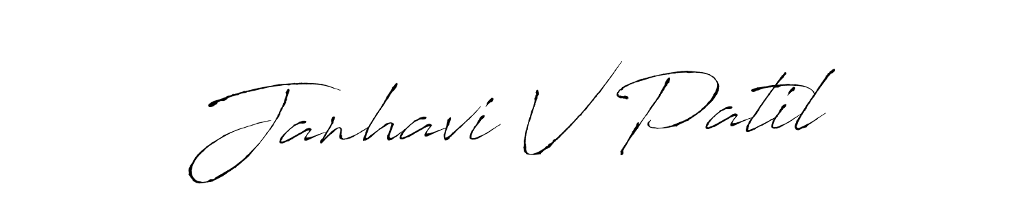 if you are searching for the best signature style for your name Janhavi V Patil. so please give up your signature search. here we have designed multiple signature styles  using Antro_Vectra. Janhavi V Patil signature style 6 images and pictures png