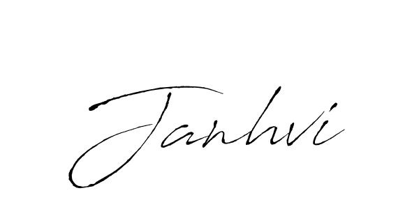 Create a beautiful signature design for name Janhvi. With this signature (Antro_Vectra) fonts, you can make a handwritten signature for free. Janhvi signature style 6 images and pictures png