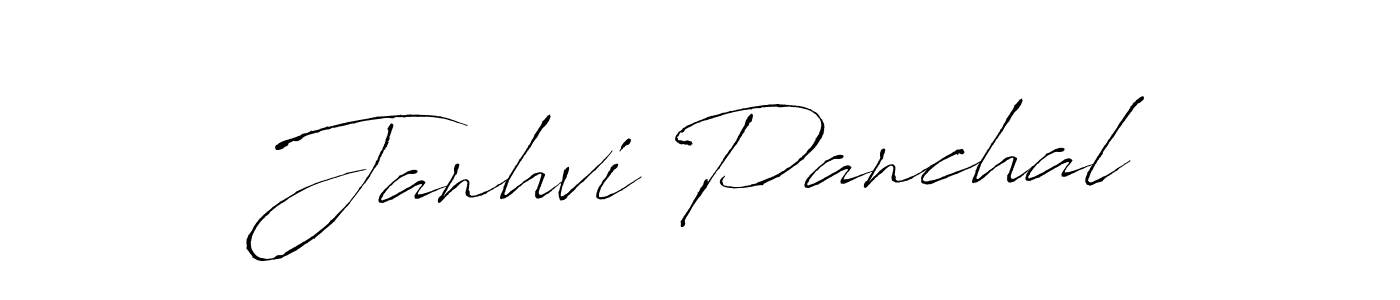 Janhvi Panchal stylish signature style. Best Handwritten Sign (Antro_Vectra) for my name. Handwritten Signature Collection Ideas for my name Janhvi Panchal. Janhvi Panchal signature style 6 images and pictures png